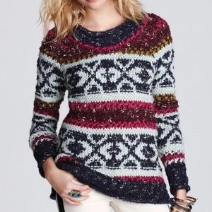 Free People Permafrost Fair Isle Sweater S